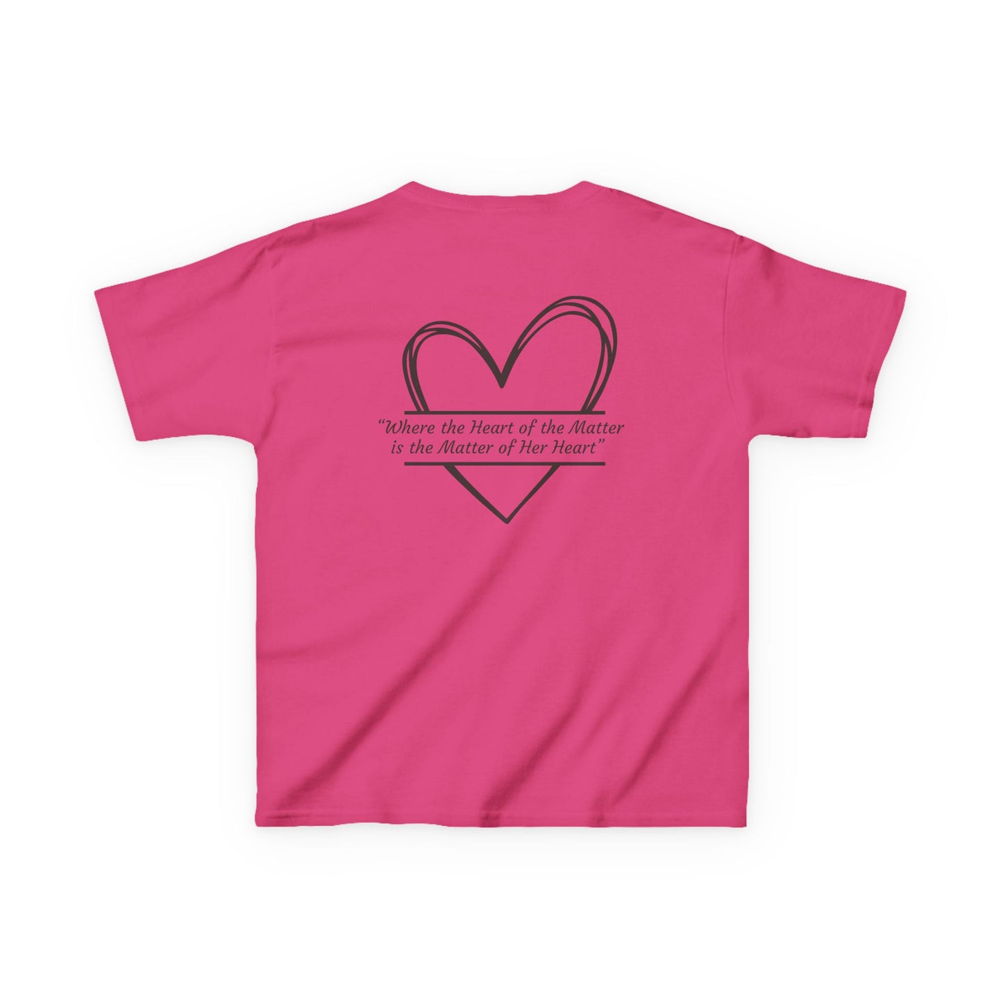 Hello Beautiful Kids Tee - Inspirational Pink T-Shirt for Children - The Black Tee Xchange