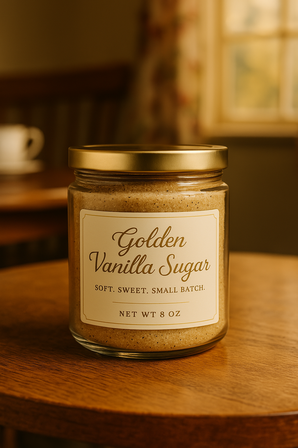 Golden Vanilla Sugar- Soft Batch Sweetness - The Black Tee Xchange