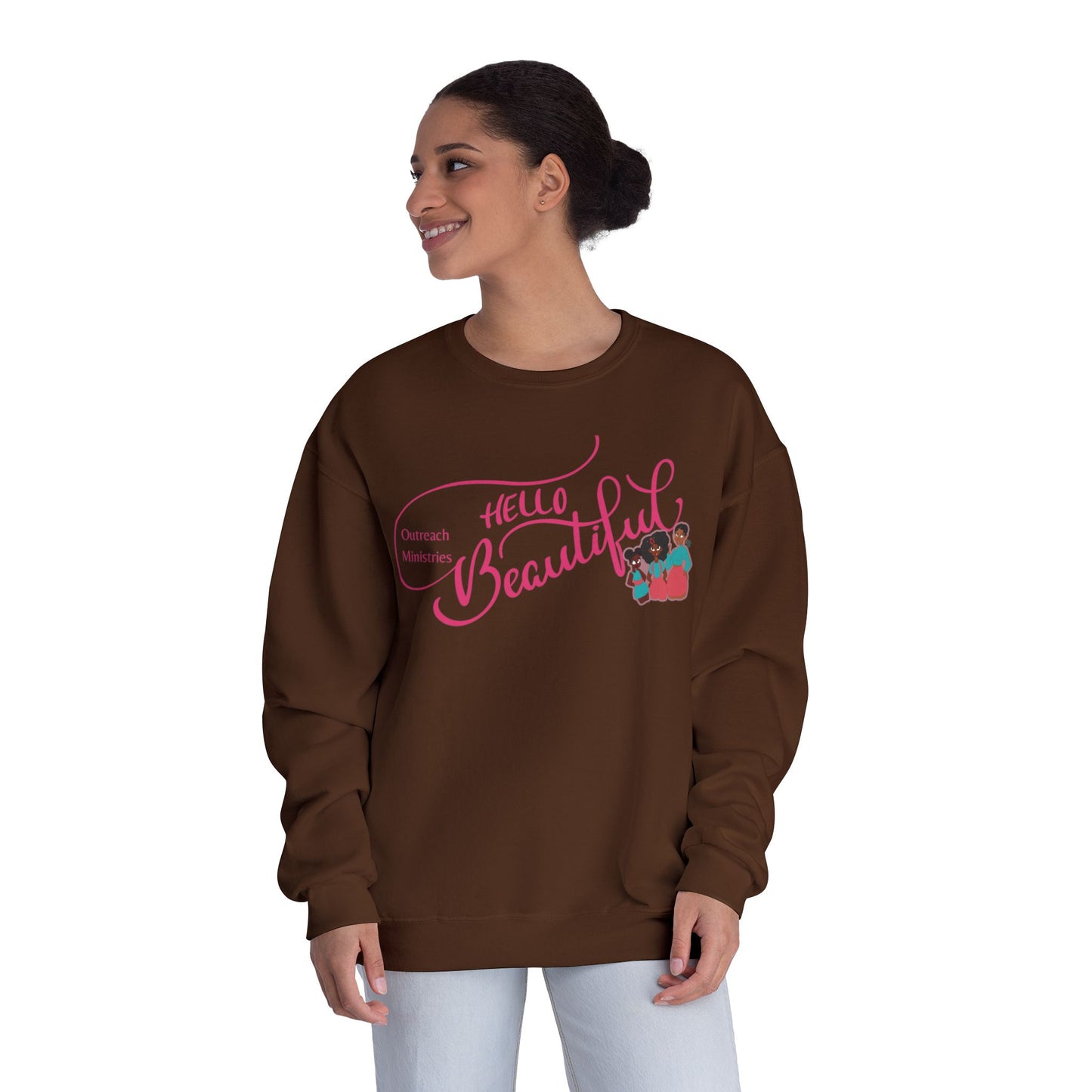 Hello Beautiful Crewneck Sweatshirt