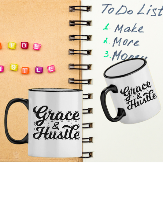 Grace and Hustle Mug - The Black Tee Xchange