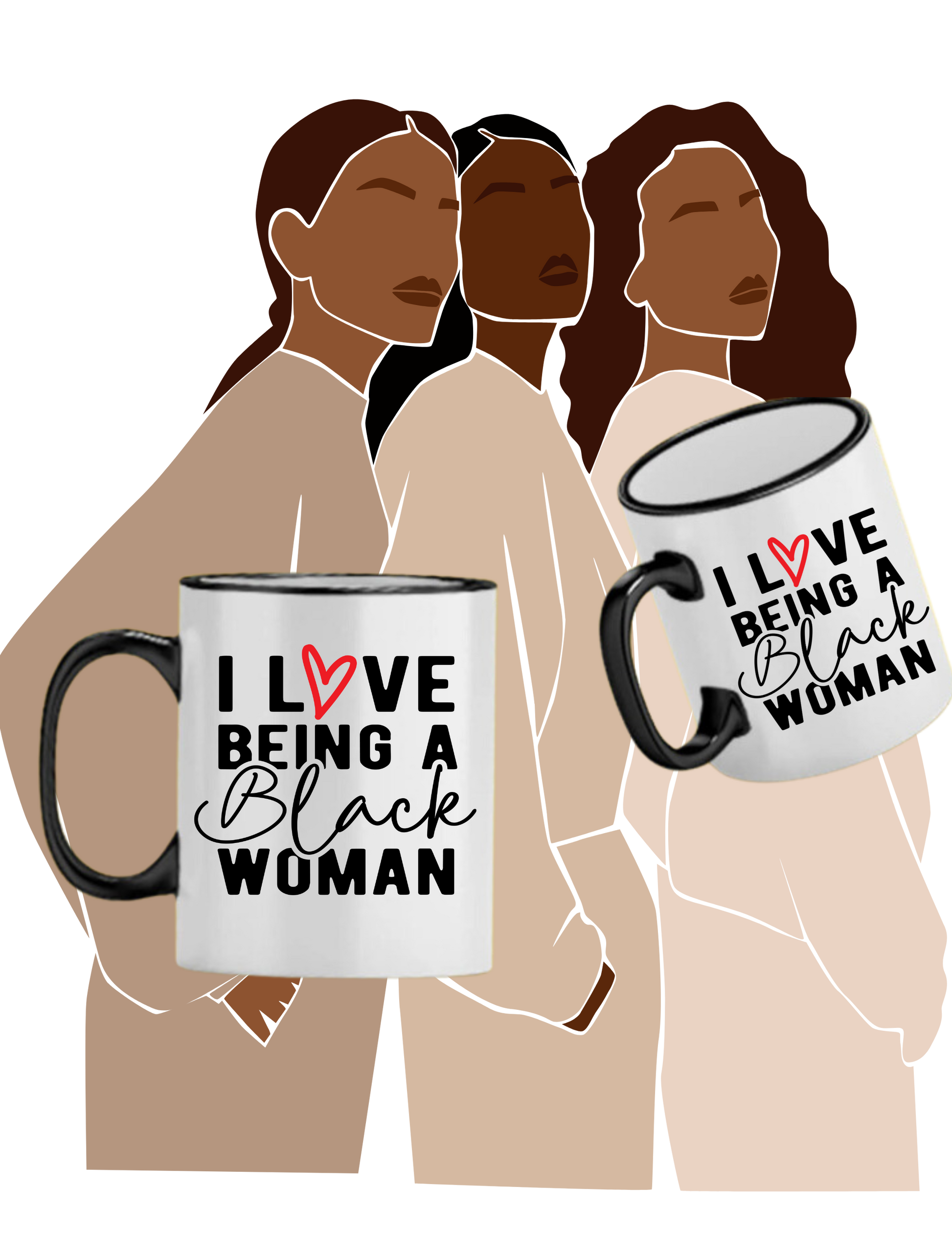 Black Woman Mug - The Black Tee Xchange