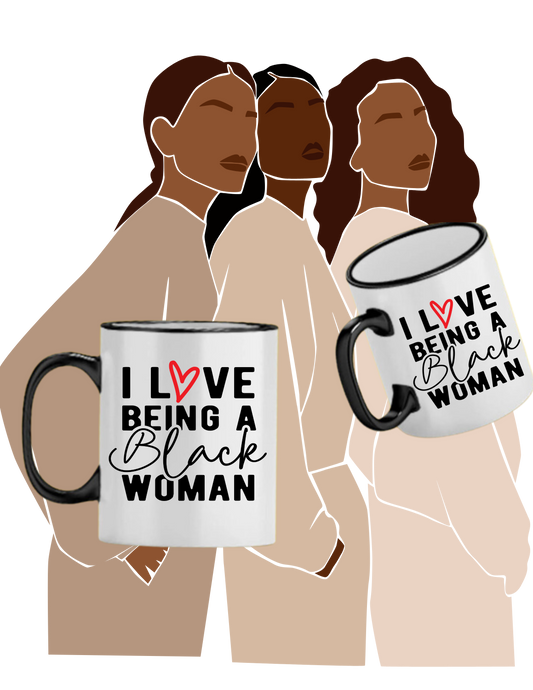 Black Woman Mug - The Black Tee Xchange