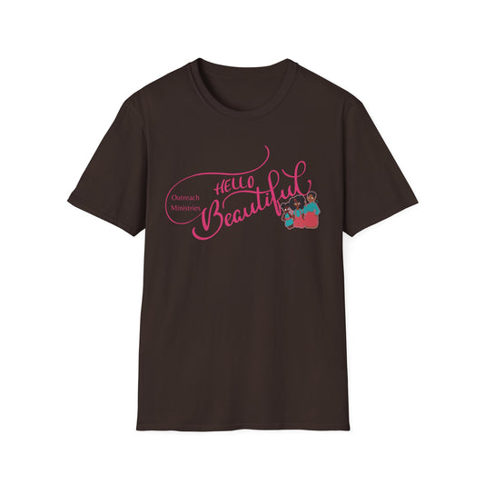 Hello Beautiful Unisex Softstyle T-Shirt - Empowering Outreach Ministry Tees Adult Tee