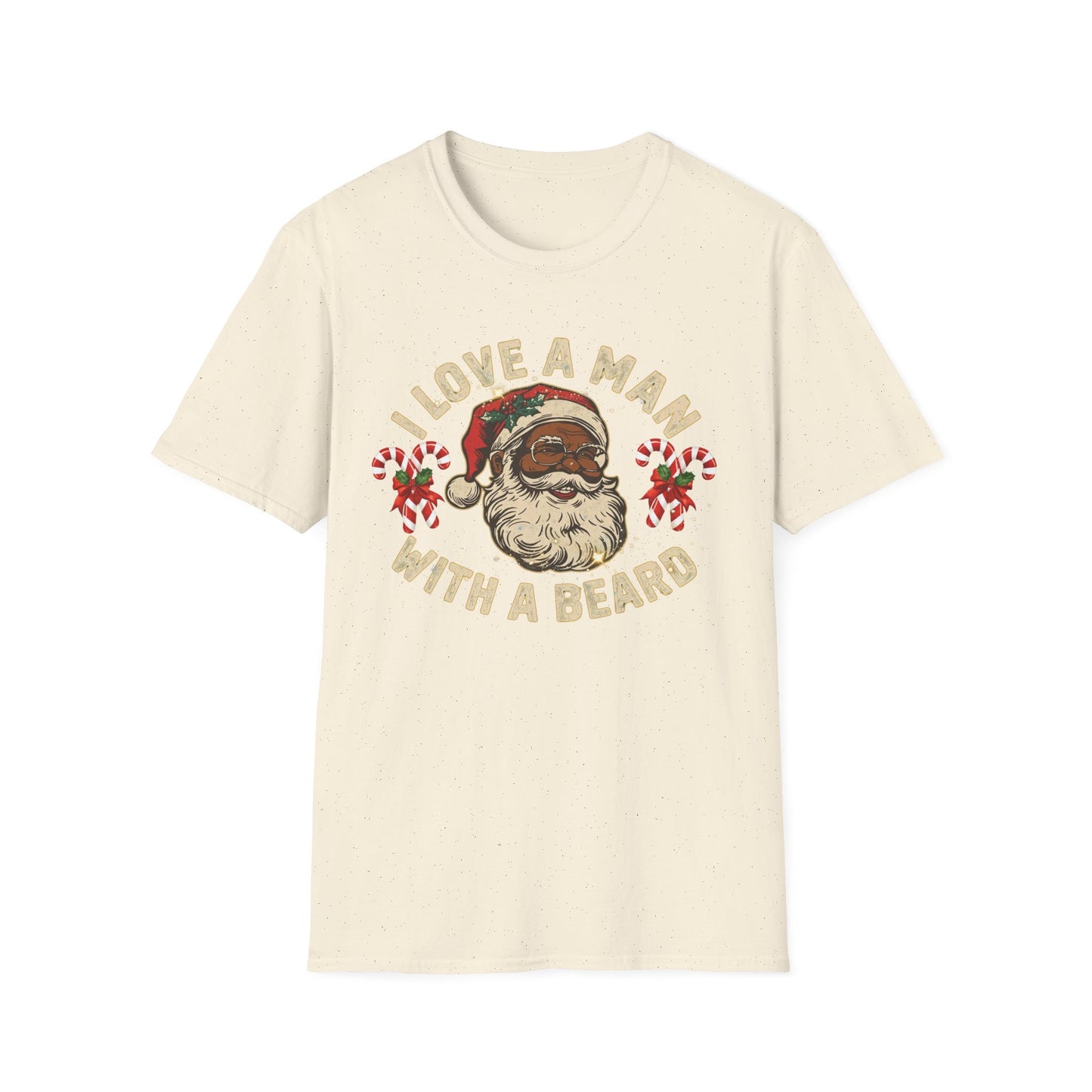 I Love A Man With A Beard -Christmas Beard  T-Shirt
