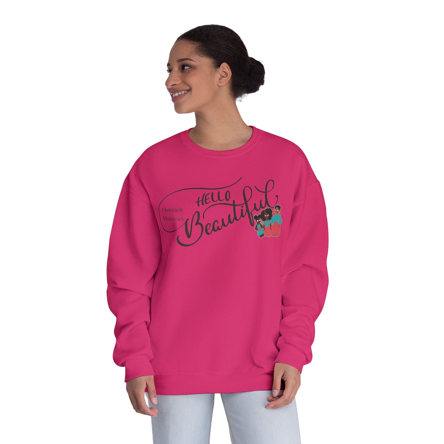 Hello Beautiful Crewneck Sweatshirt
