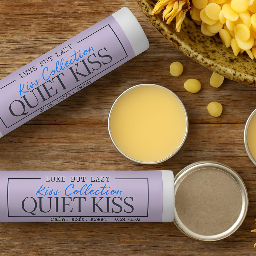 Quiet Kiss - Lavender, Vanilla, Chamomile Lip Blam - The Black Tee Xchange