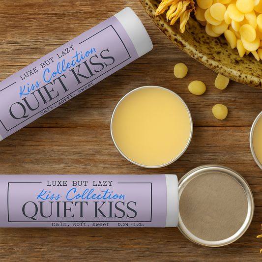 Quiet Kiss - Lavender, Vanilla, Chamomile Lip Blam - The Black Tee Xchange