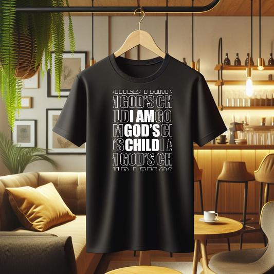 God's Child Black Tee - The Black Tee Xchange
