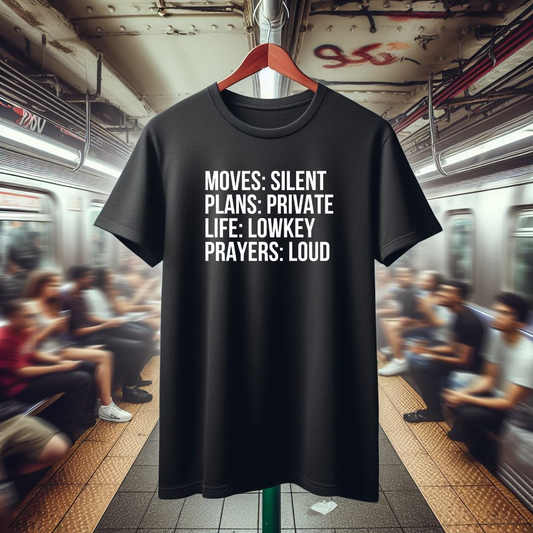 Whispers and Shouts Black Tee - The Black Tee Xchange