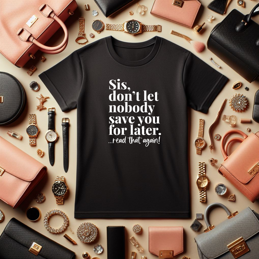 Here And Now Black Tee - The Black Tee Xchange