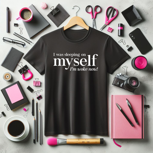 Woke Now Black Tee - The Black Tee Xchange
